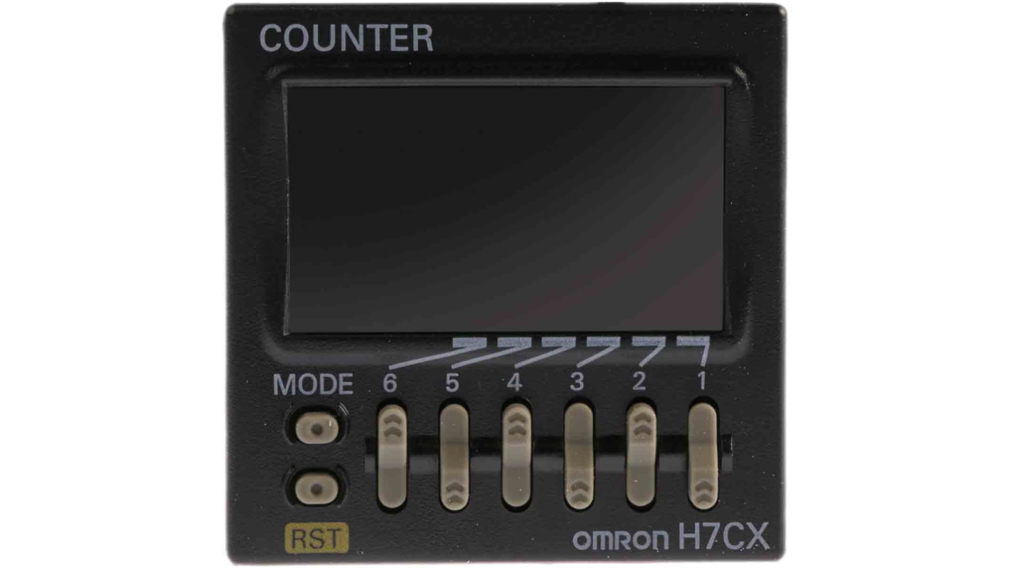 Omron カウンタ LCD 5kHz 6 パネル取り付け H7CXシリーズ H7CX-A11D1-N