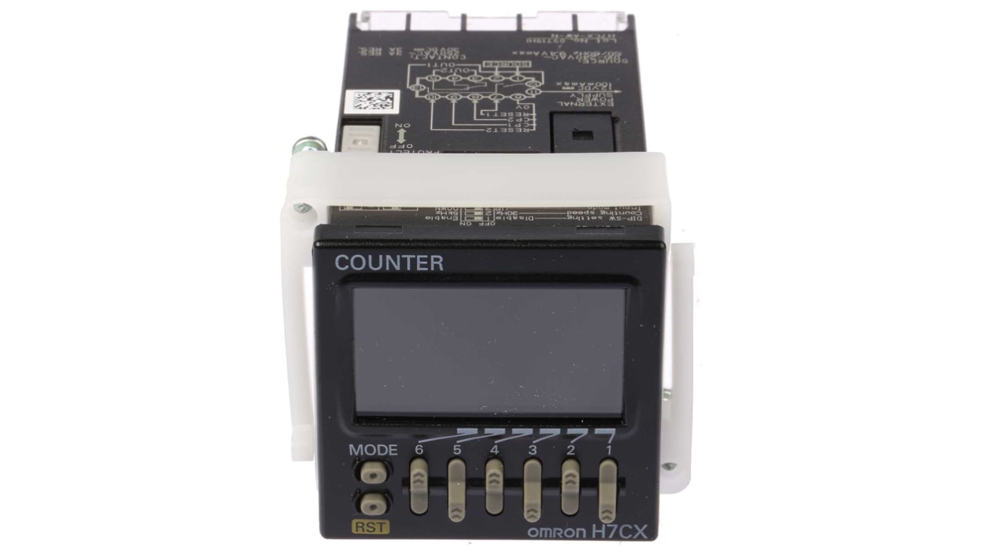 Licznik sekund 100 → 240 V AC Resetowanie Automatyczne, ręczne Omron LCD 6-cyfrowy