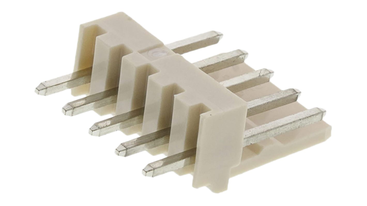 Molex Mini-Latch Stiftleiste Gerade, 5-polig / 1-reihig, Raster 2.5mm, Kabel-Platine, Lötanschluss-Anschluss, 3.0A,