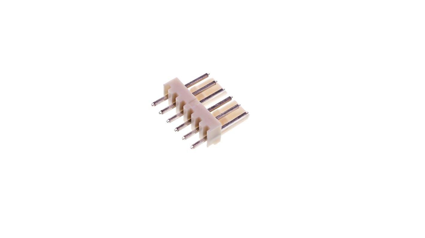 Molex Mini-Latch Series Straight Through Hole Pin Header, 6 Contact(s), 2.5mm Pitch, 1 Row(s), Unshrouded