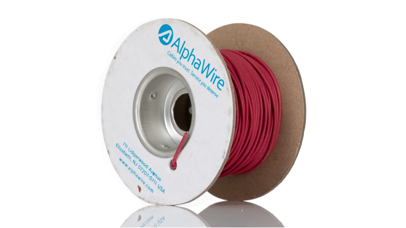 Cavo di collegamento apparecchiature Alpha Wire, 0,75 mm², 18 AWG, 600 V, 30m, Rosso, UL11028