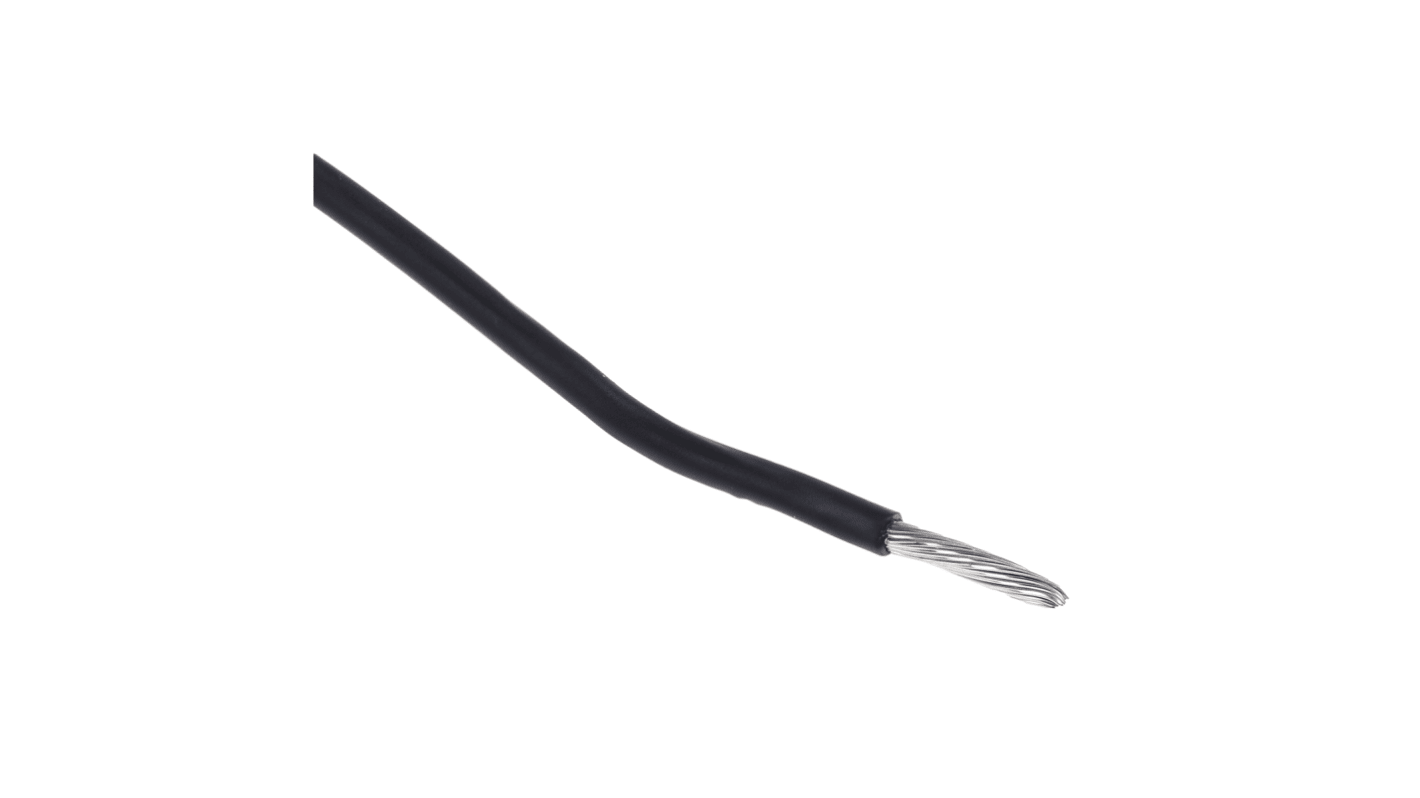 Fils de câblage Alpha Wire UL11028, Ecogen Ecowire, 1,3 mm², Noir, 16 AWG, 30m, 600 V