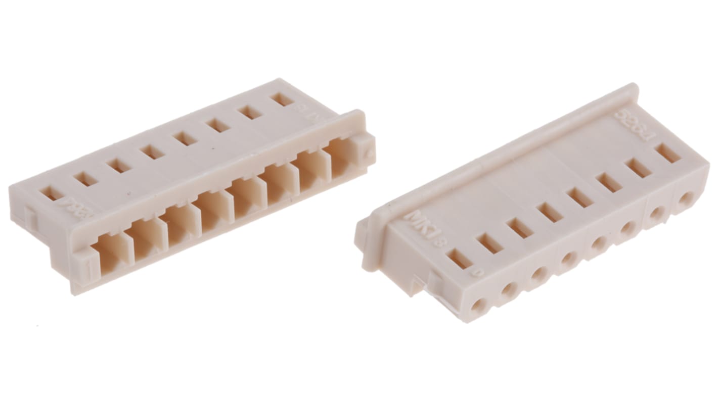 Carcasa de conector Molex 50-37-5083, Serie SPOX, paso: 2.5mm, 8 contactos, , 1 fila filas, Recto, Hembra, Montaje de