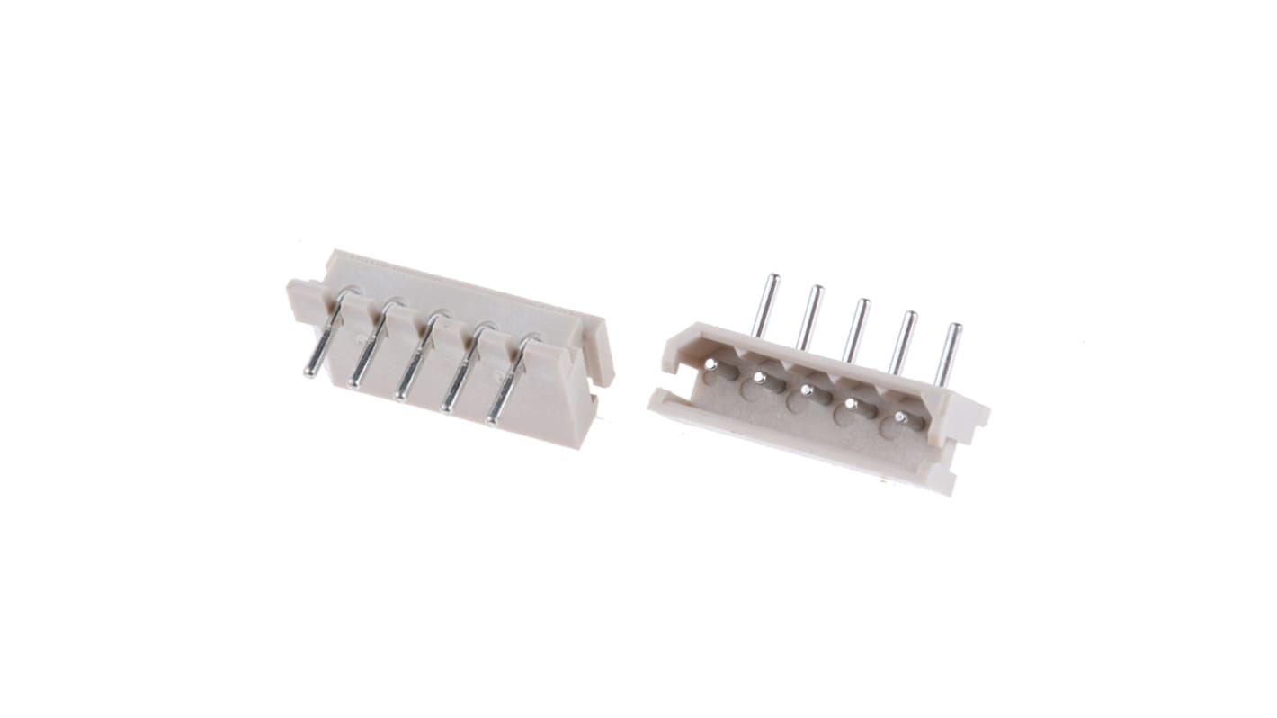 Molex SPOX Series Right Angle Through Hole PCB Header, 5 Contact(s), 2.5mm Pitch, 1 Row(s), Shrouded