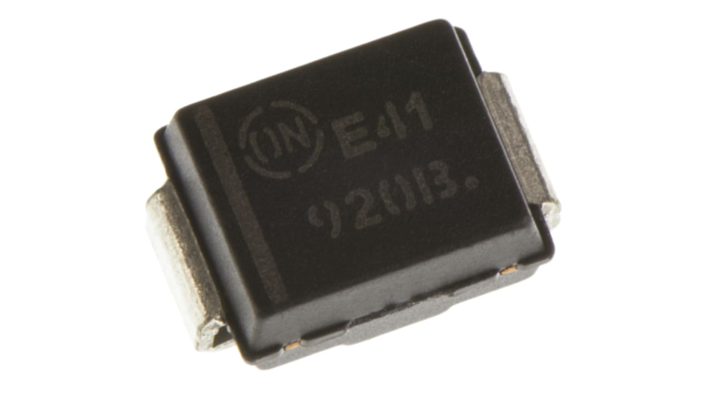 onsemi Zenerdiode Einfach 1 Element/Chip SMD 6.2V / 550 mW max, SMB 2-Pin