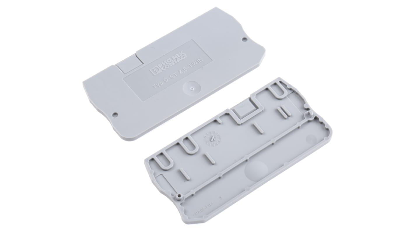 Phoenix Contact D-ST Series End Cover for Use with DIN Rail Terminal Blocks