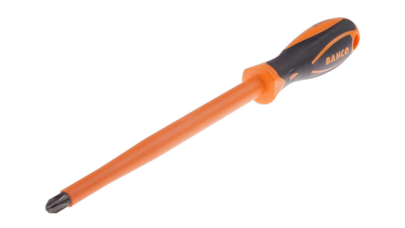 Bahco Phillips Screwdriver, PH4 Tip, 200 mm Blade, VDE/1000V, 320 mm Overall