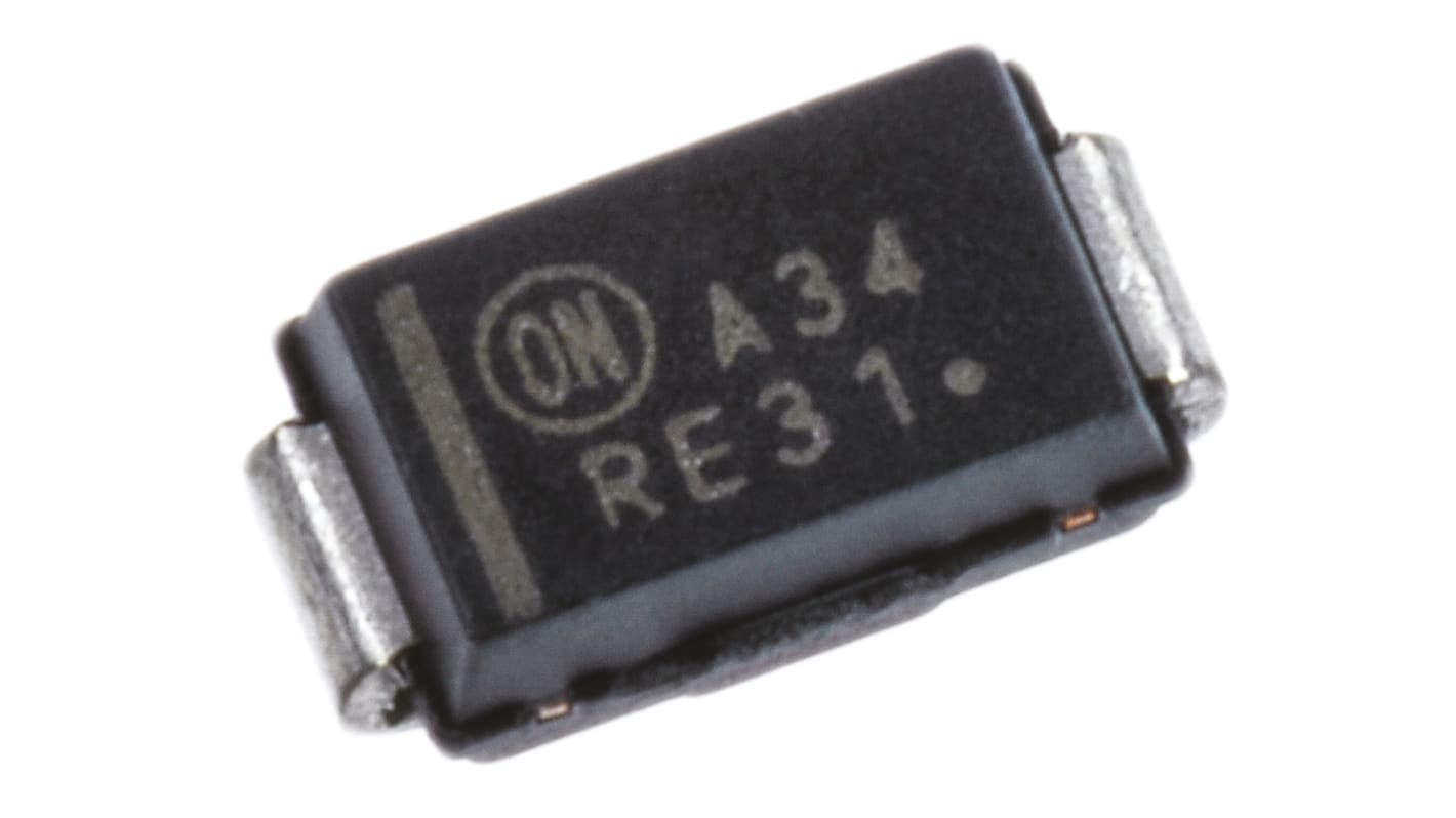 onsemi 40V 3A, Schottky Diode, 2-Pin DO-214AC MBRA340T3G