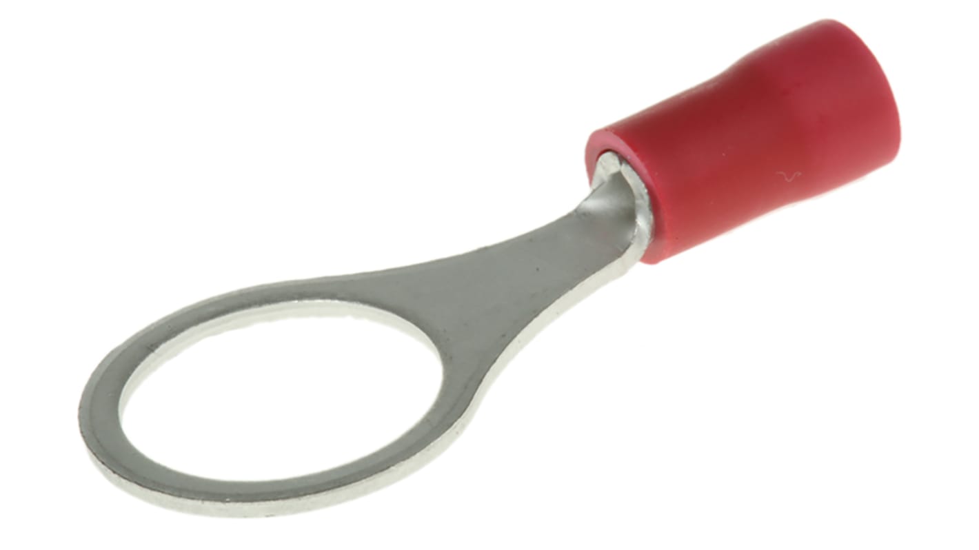 Cosses à œillet JST, Isolé, Rouge, 1.65mm², M10 (3/8), 13.6mm, série FV