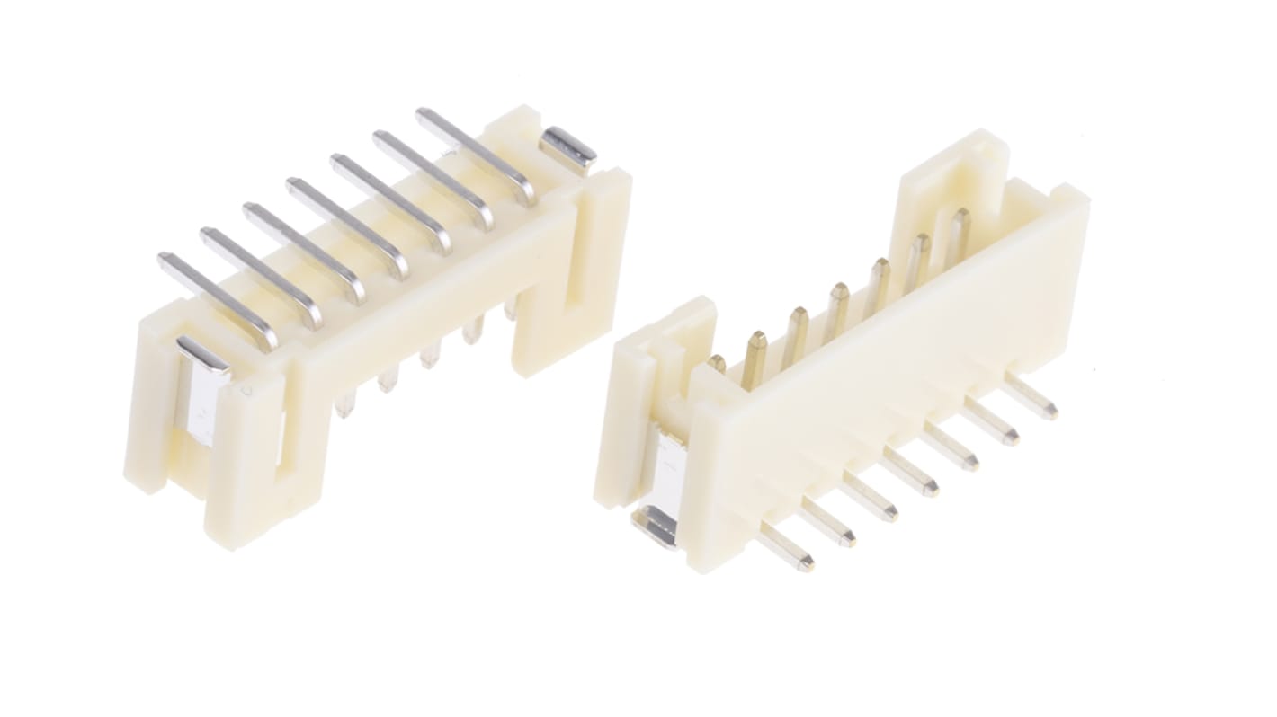 Conector macho para PCB JST serie PH de 7 vías, 1 fila, paso 2.0mm, para soldar, Montaje Superficial