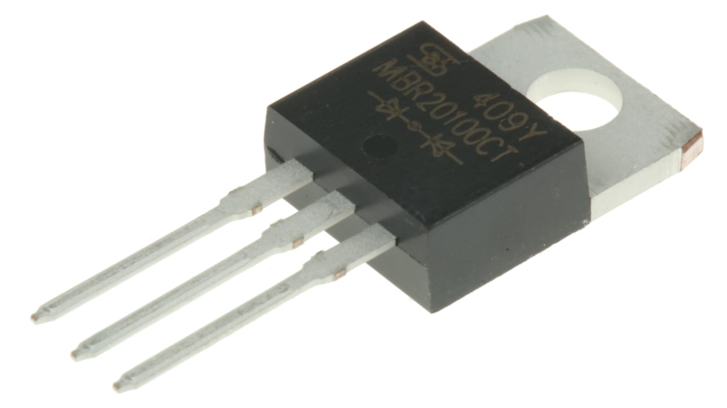 Diode traversante Taiwan Semiconductor, 20A, 100V, TO-220AB