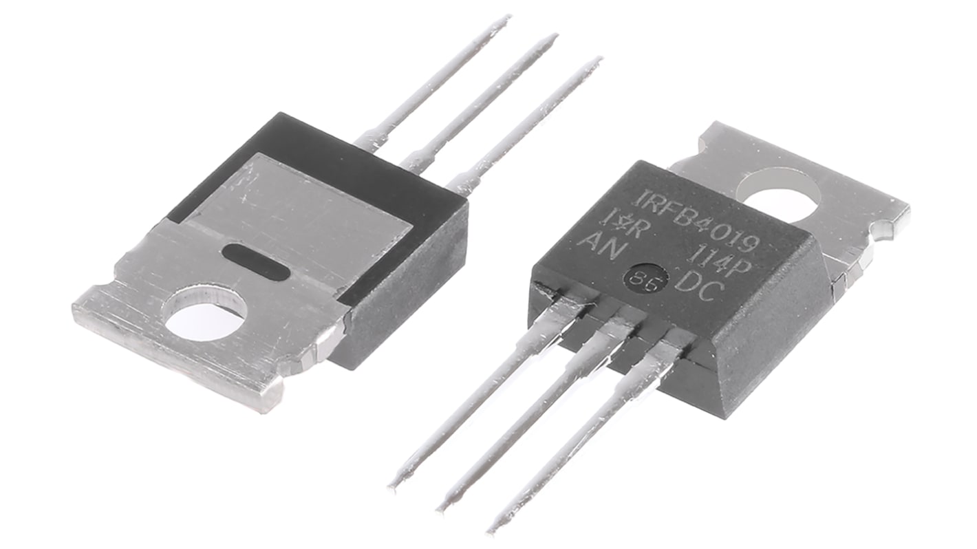N-Channel MOSFET, 17 A, 150 V, 3-Pin TO-220AB Infineon IRFB4019PBF