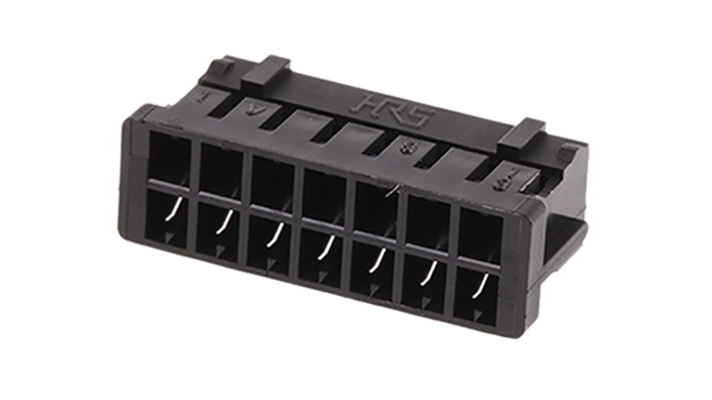 Hirose, DF11 Female Connector Housing, 2mm Pitch, 14 Way, 2 Row