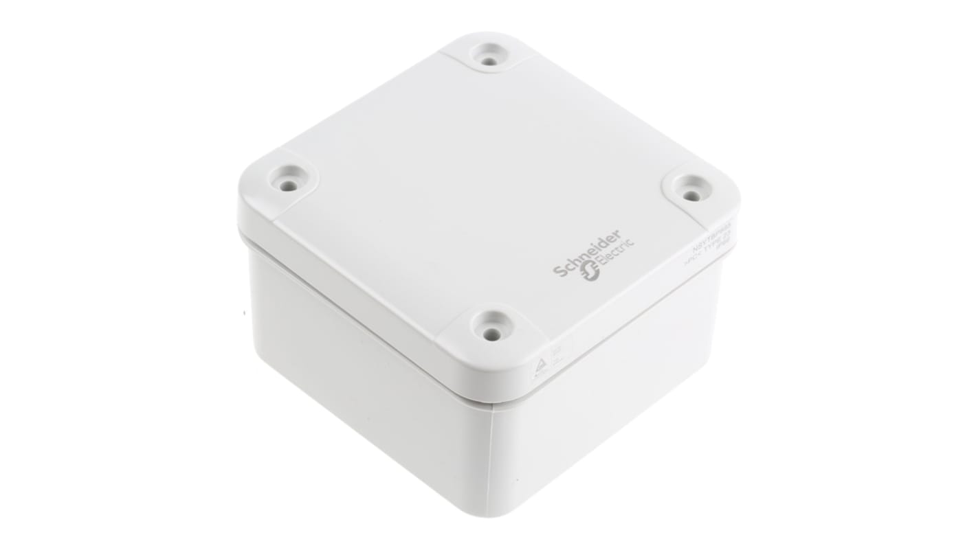 Schneider Electric Thalassa TBP Series Polycarbonate Wall Box, IP66, 89 mm x 89 mm x 54mm