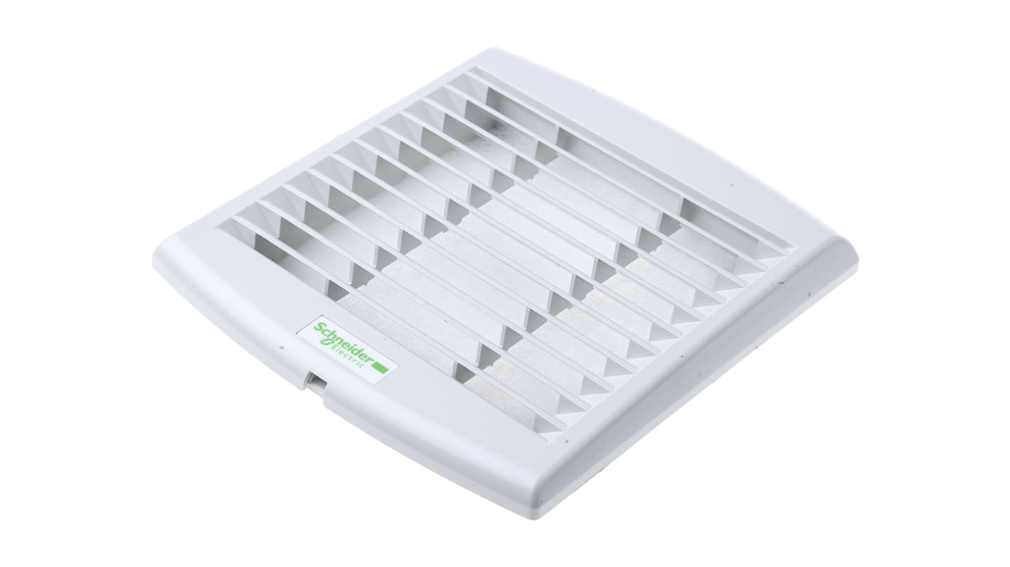 Schneider Electric Grille d'aération, 170 x 150mm, Plastique Gris