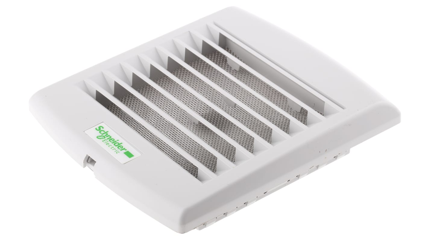 Schneider Electric Grille d'aération, 137 x 117mm, Plastique Gris