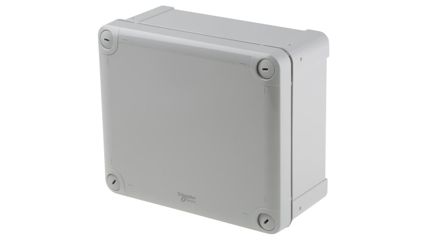 Coffret mural Schneider Electric Thalassa TBP en Polycarbonate Gris RAL 7035 dim. ext. 192 x 164 x 87mm, IP66