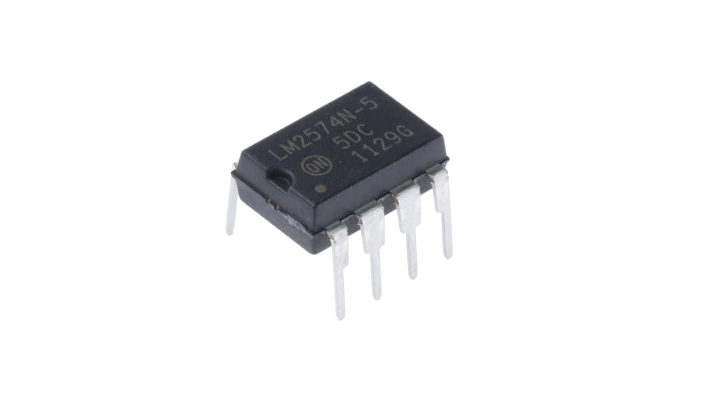 onsemi, LM2574N-5G Step-Down Switching Regulator, 1-Channel 500mA 8-Pin, PDIP