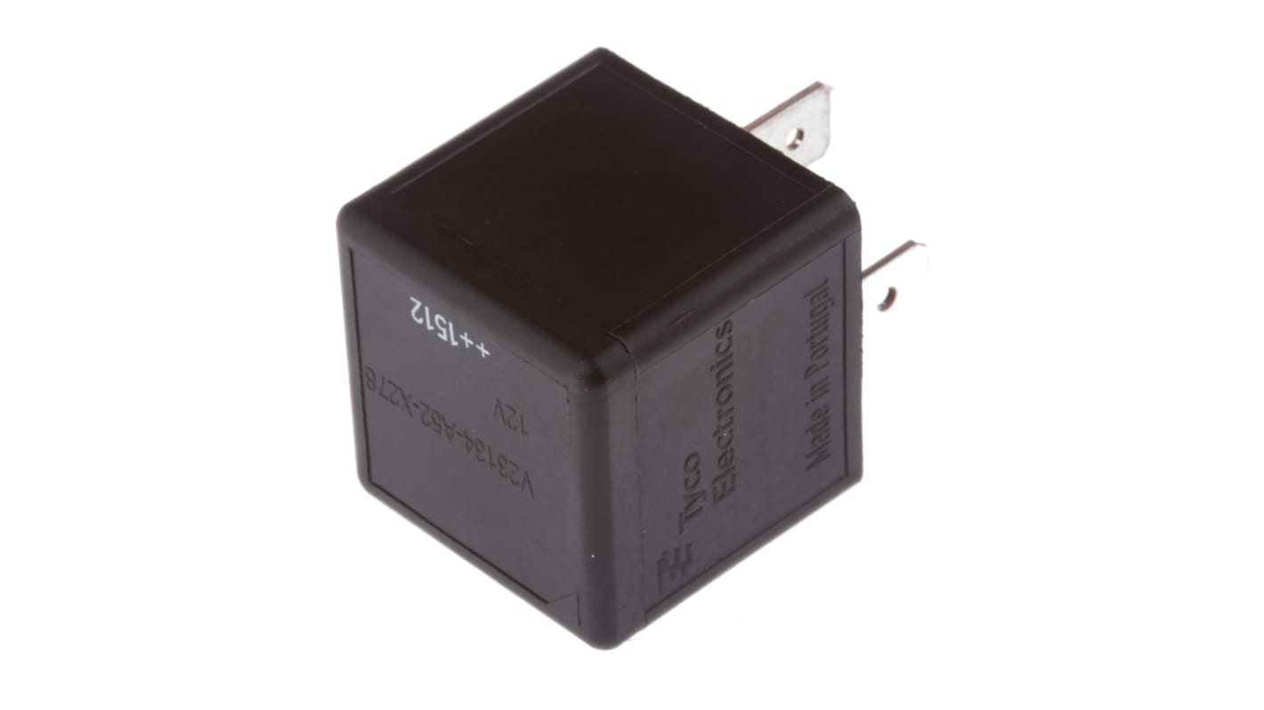 Relé para automoción TE Connectivity F4, SPDT, bobina 12V dc, conmutación 40A, enchufable