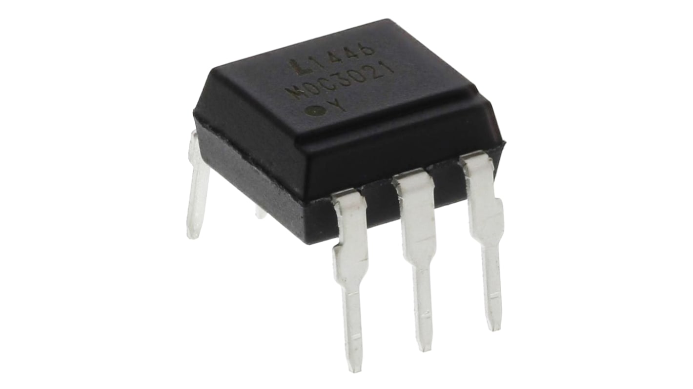 Lite On MOC3021 Triac Output Optocoupler Through Hole 6 Pin PDIP RS