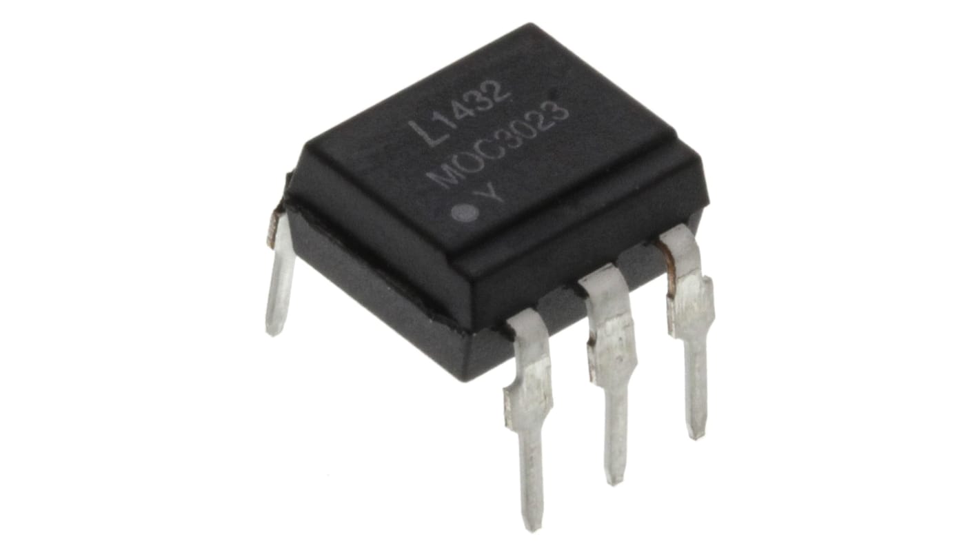 Lite-On, MOC3023M Triac Output Optocoupler, Through Hole, 6-Pin PDIP