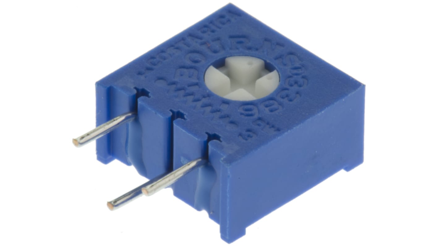 Bourns 3386 1-Gang THT Trimmer-Potentiometer, 10kΩ, ±10%, 0.5W, Stift, L. 9.53mm