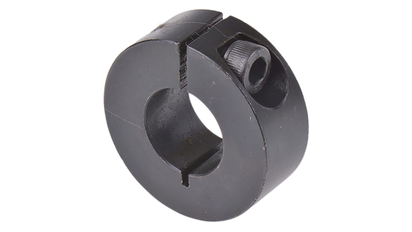 046101016 Huco Shaft Collar One Piece Clamp Screw, Bore 16mm, OD 34mm