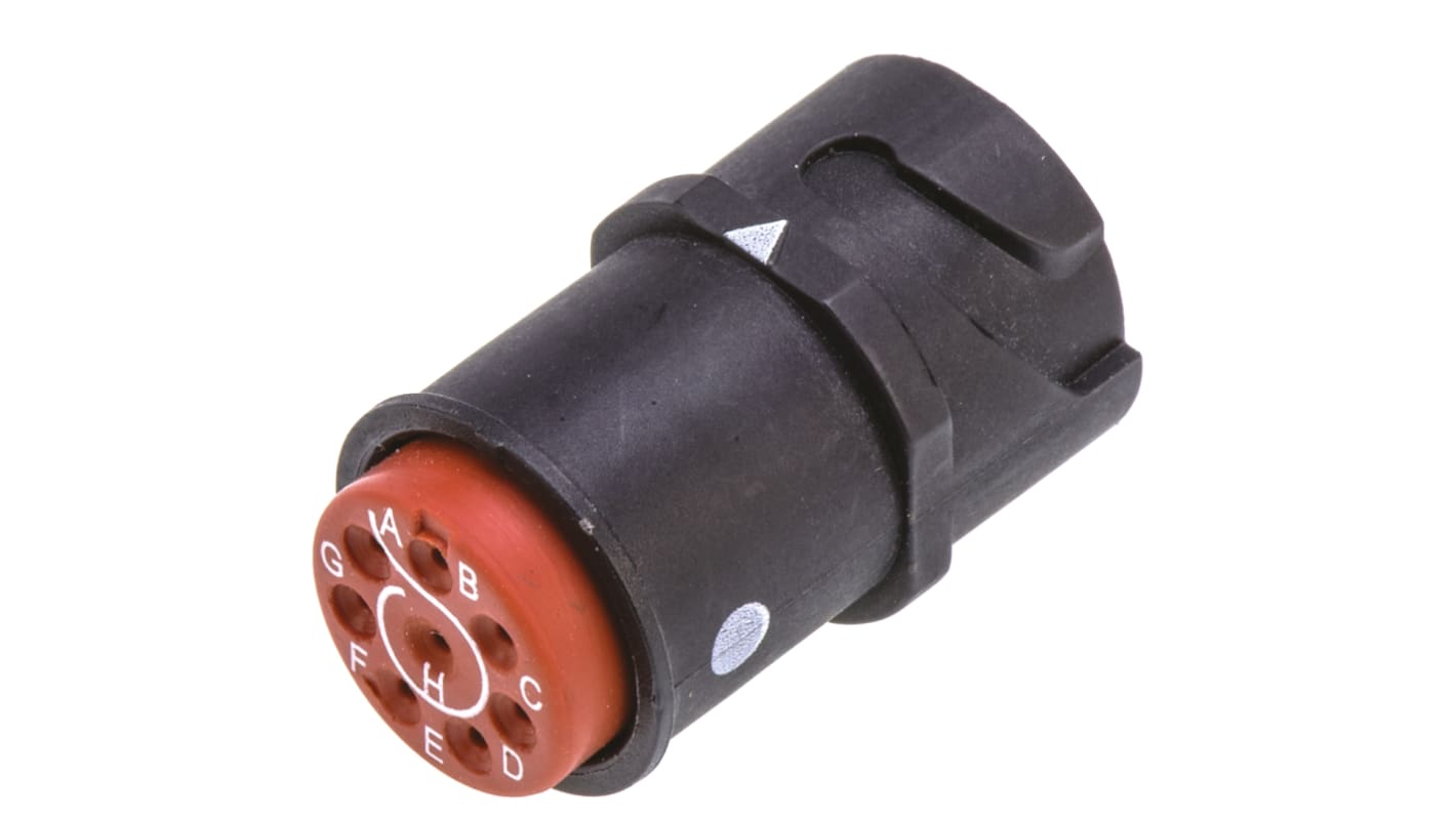 Conector circular Amphenol PCD US Recto serie Twist & Lock de 8 vías hembra, tamaño 7, Montaje de Cable