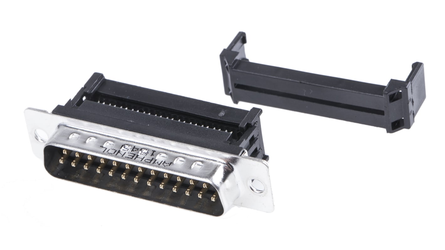 L17DBFRA25P Amphenol ICC DFR 25 Way Right Angle Cable Mount Dsub