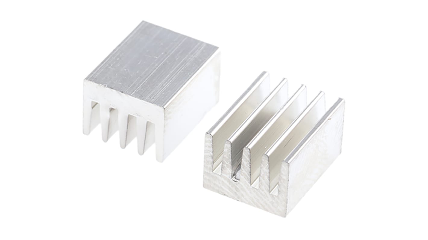 Heatsink, Universal Rectangular Alu, 71K/W, 10 x 8 x 6mm