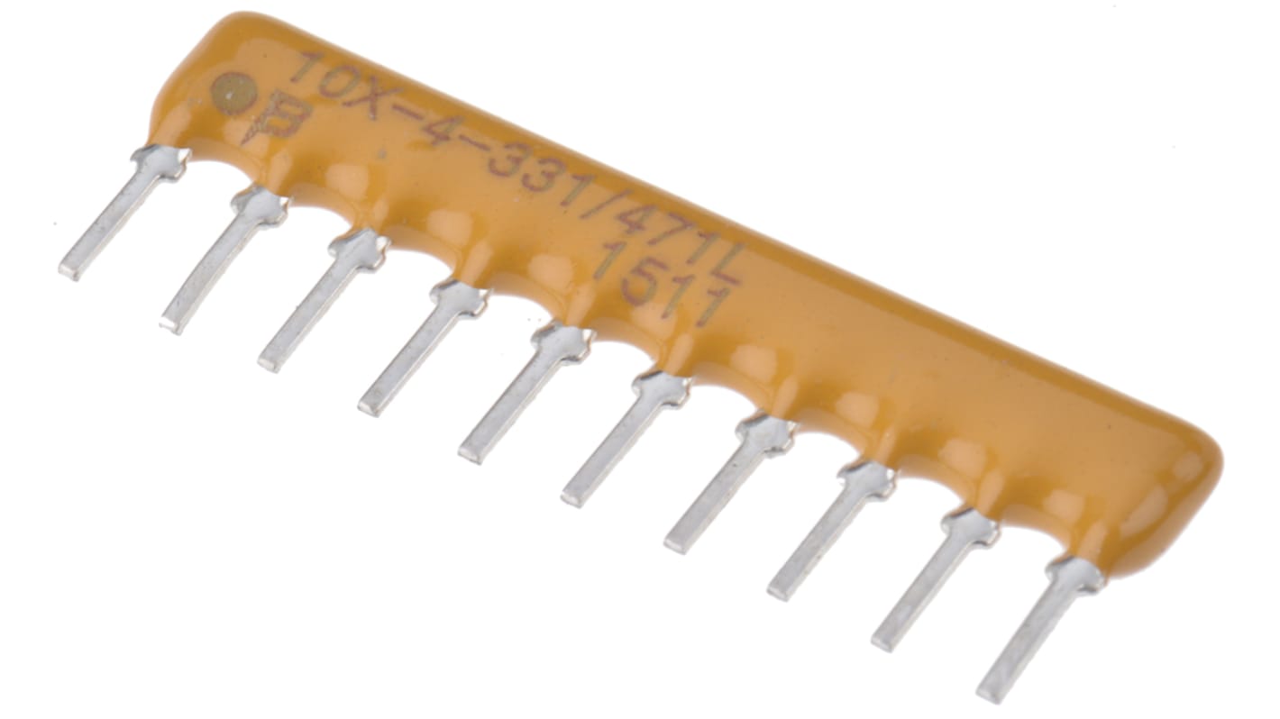 Bourns, 4600X 330Ω ±2% Dual Terminator Resistor Array, 16 Resistors, 1.25W total, SIP, Pin