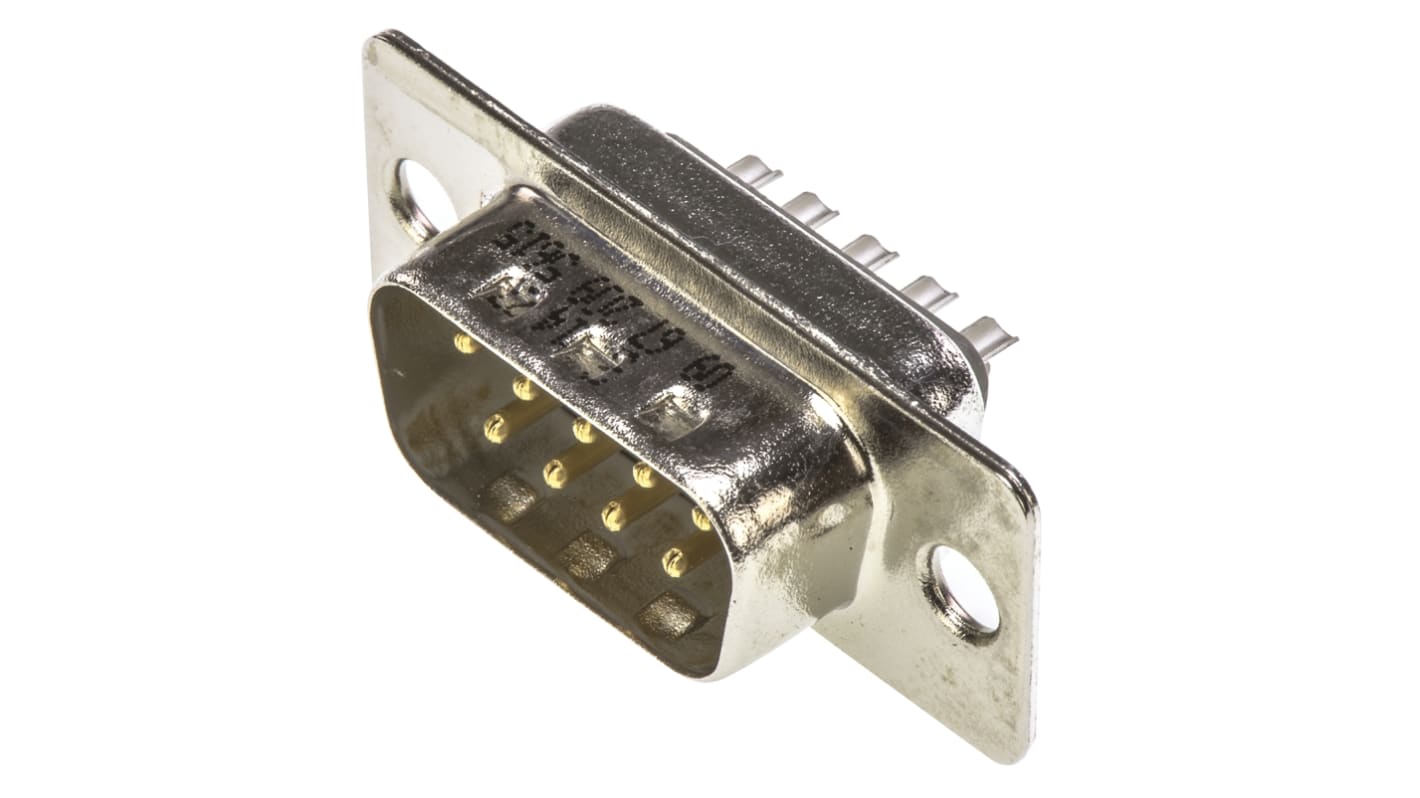 HARTING 9 Way Panel Mount D-sub Connector Plug, 2.77mm Pitch