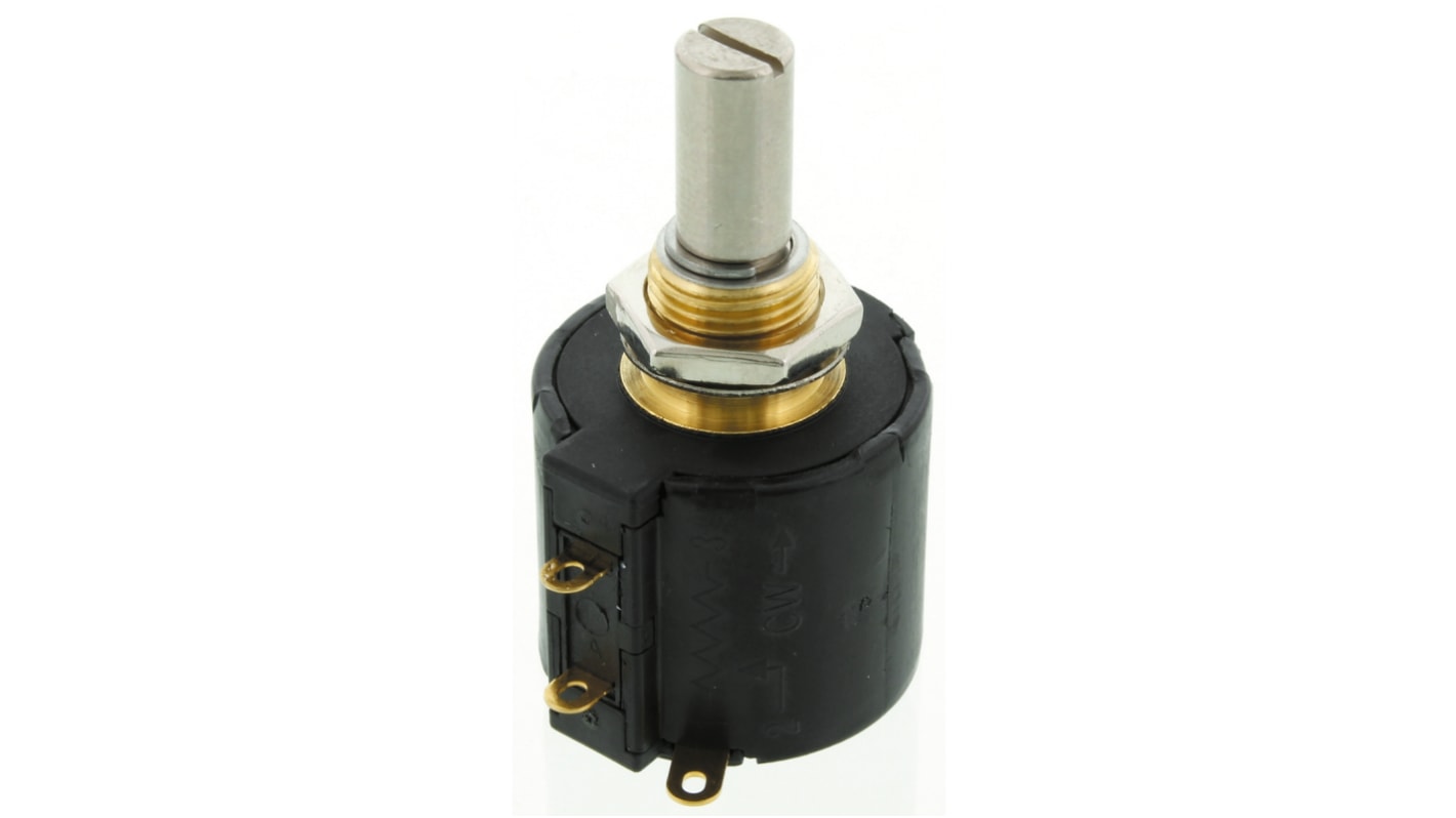 Bourns 3549, Tafelmontage 10-Gang  Dreh Potentiometer 10kΩ ±10% / 2W , Schaft-Ø 6.35 mm