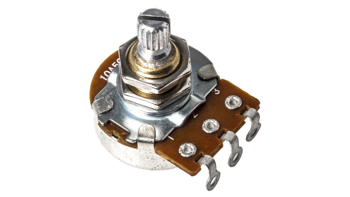 Potentiomètre Rotatif Bourns PDB241-GTR, 500kΩ max, Ø axe 6 mm, Montage panneau