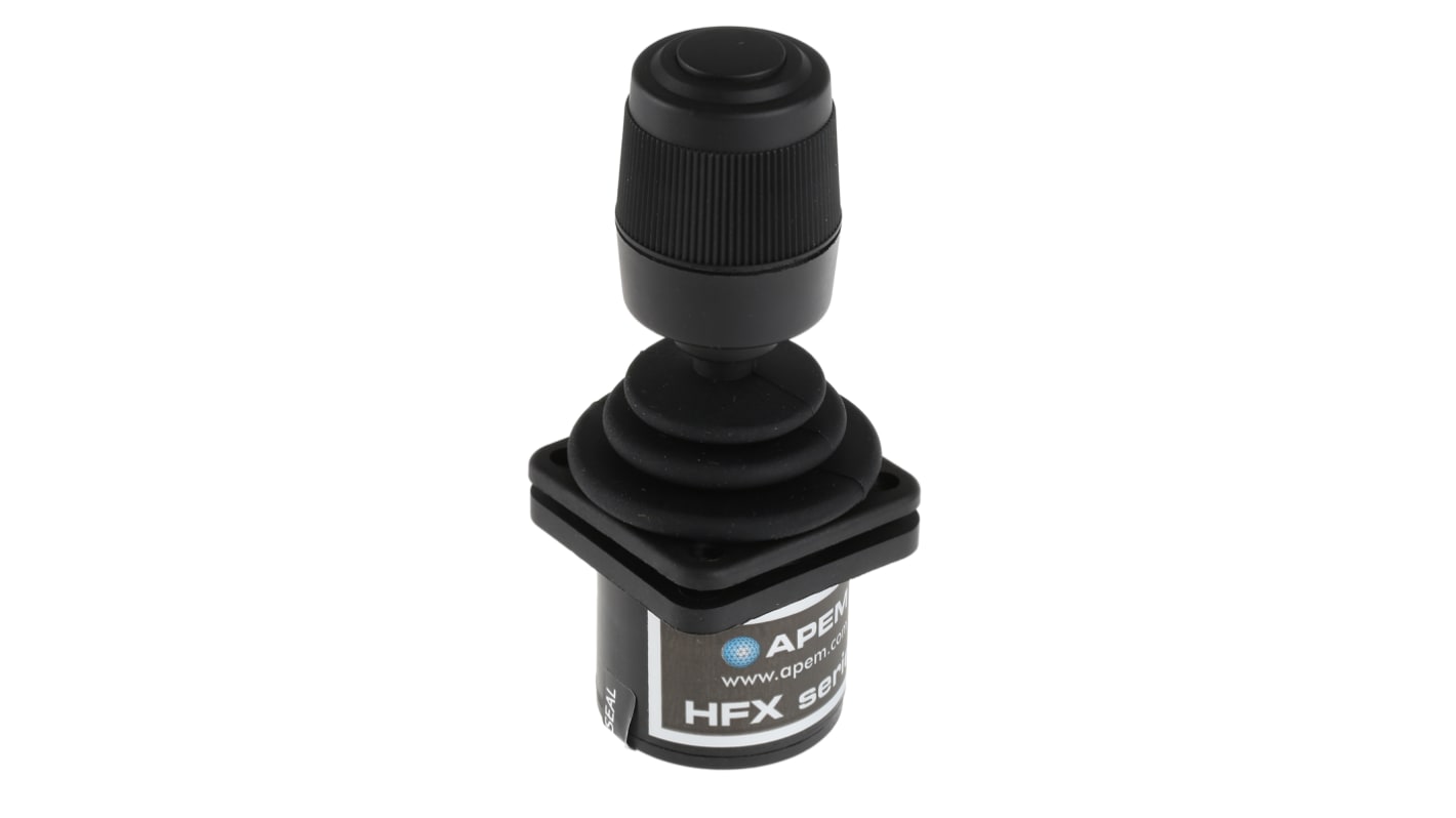 HFX44S12 Apem 3Axis Joystick Switch Button, Hall Effect, IP65 RS