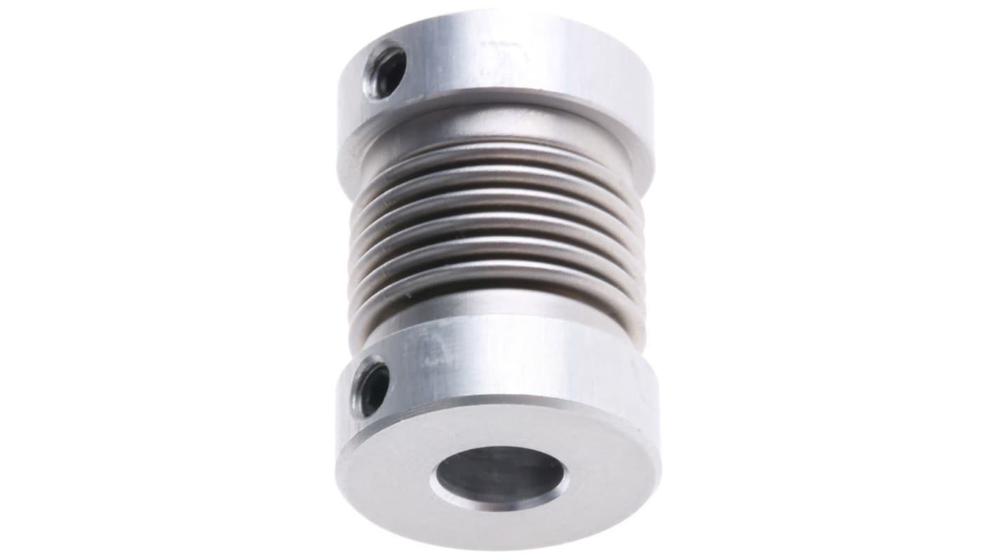 Huco Bellows Coupling, 16mm Outside Diameter, 6mm Bore, 21mm Length Coupler