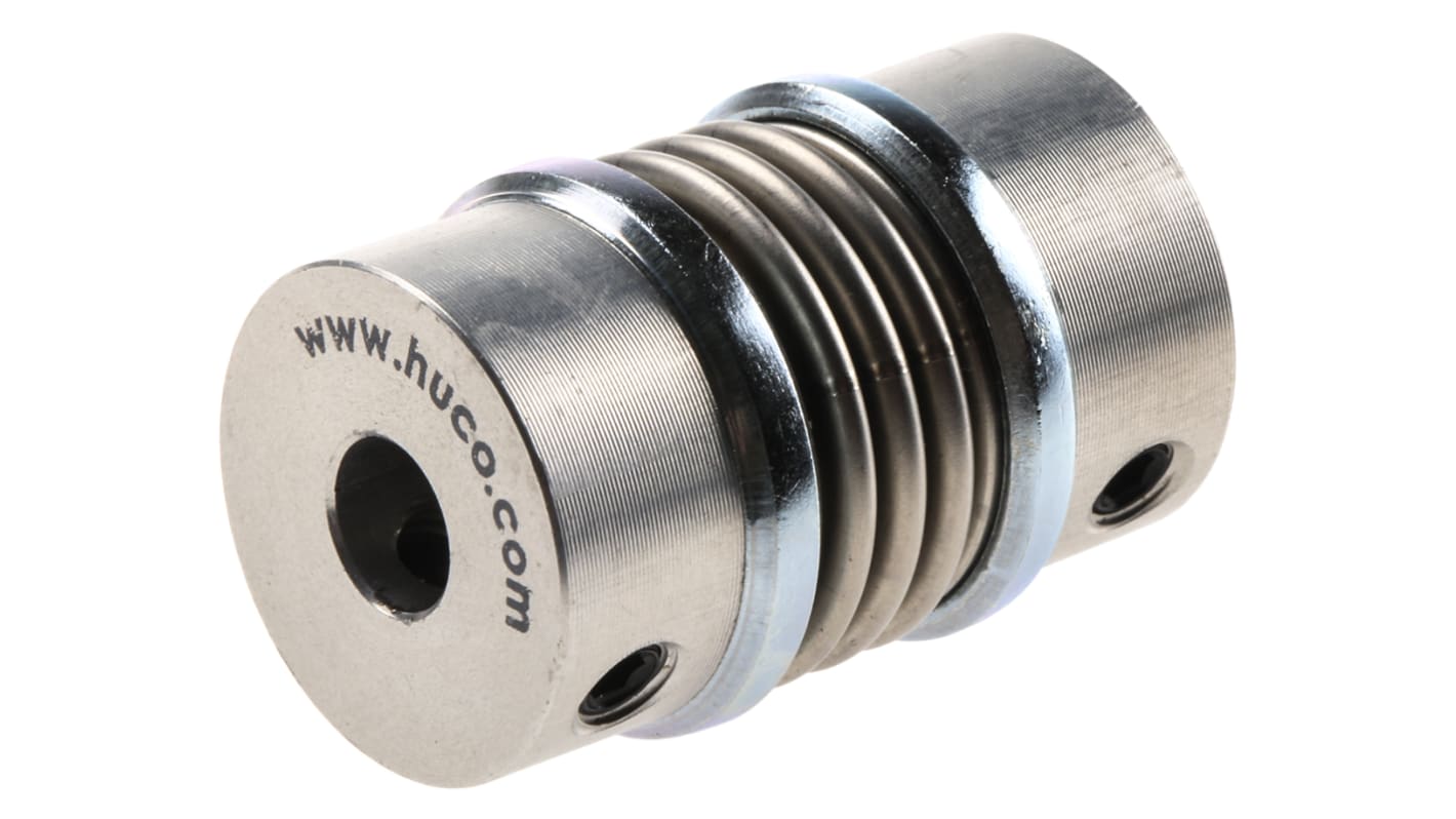 530.20.2222 | Huco Bellows Coupling, 20mm Outside Diameter, 6mm Bore ...