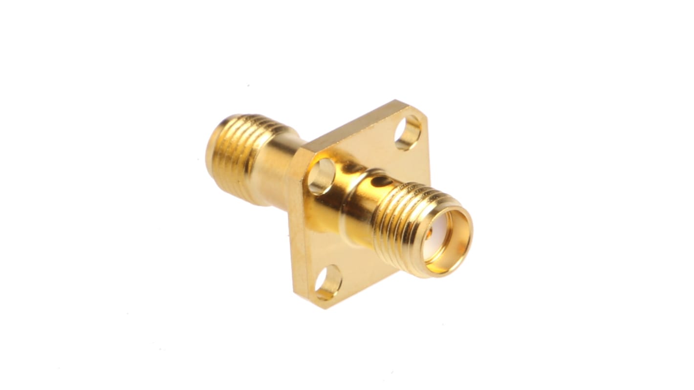 Adaptador de RF Amphenol RF 2991-6007 50Ω, Hembra Recto SMA a Hembra SMA, 18GHz Normal