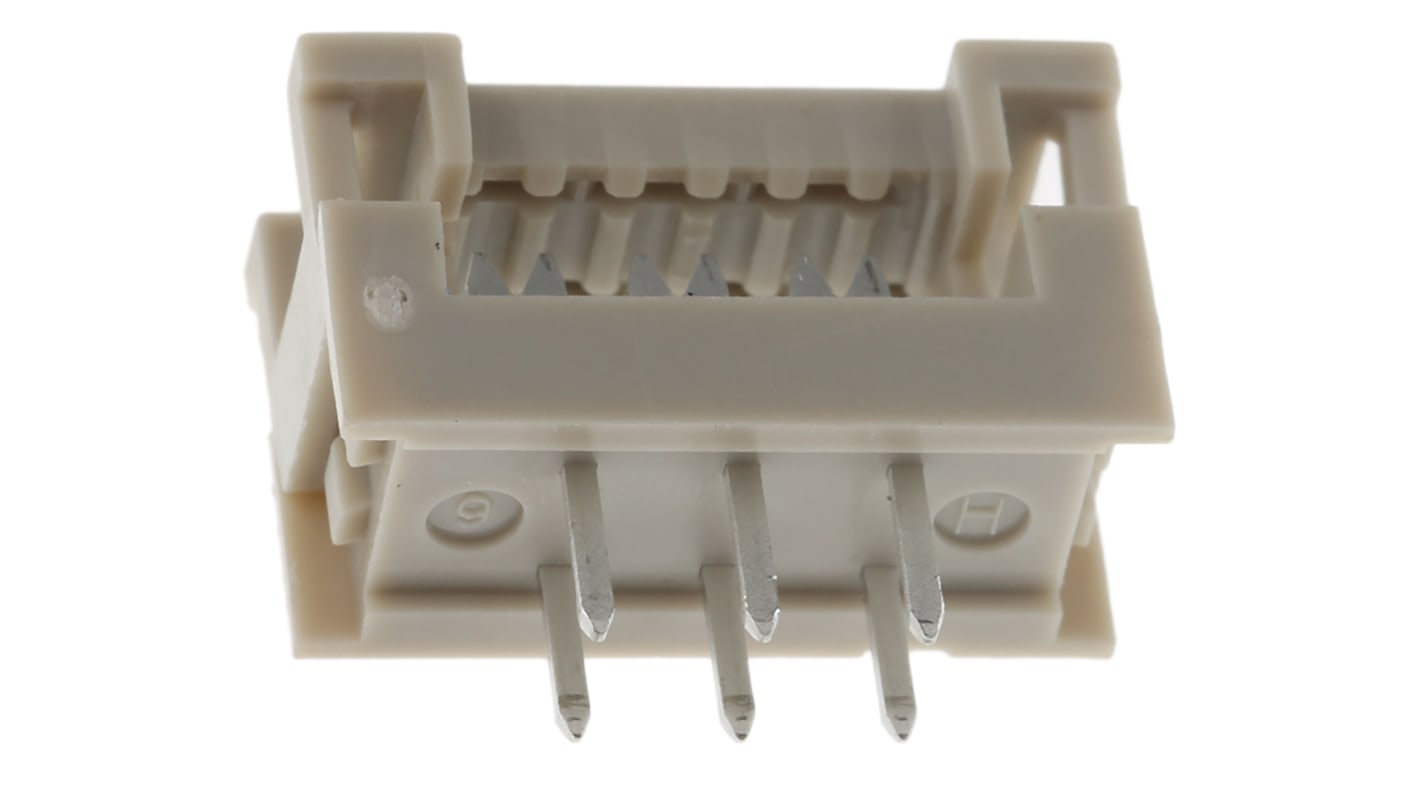 Conector IDC macho HARTING serie SEK-18 de 6 vías, paso 2.54mm, 2 filas, Montaje en orificio pasante