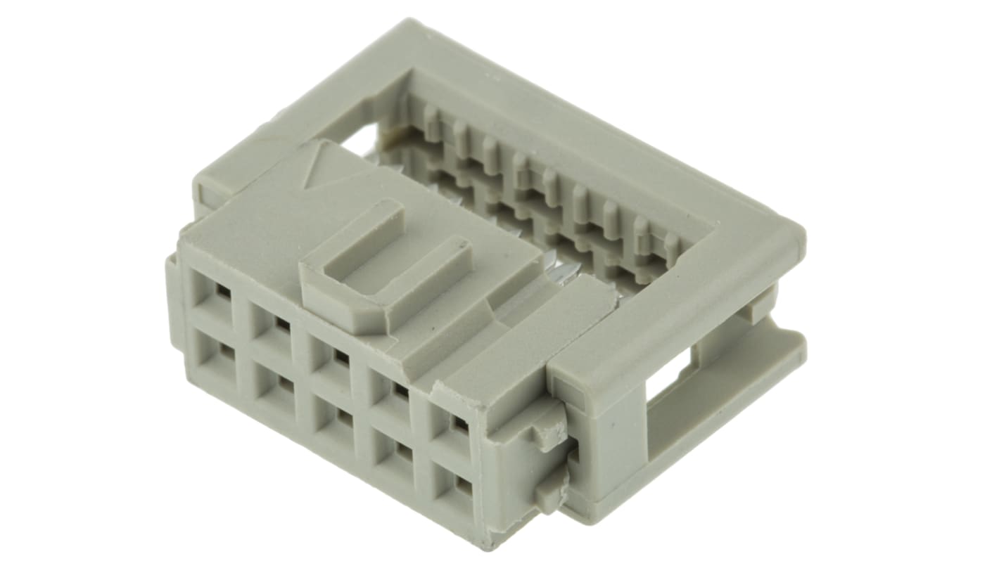 Conector IDC hembra HARTING serie SEK-18 de 10 vías, paso 2.54mm, 2 filas, Montaje de Cable