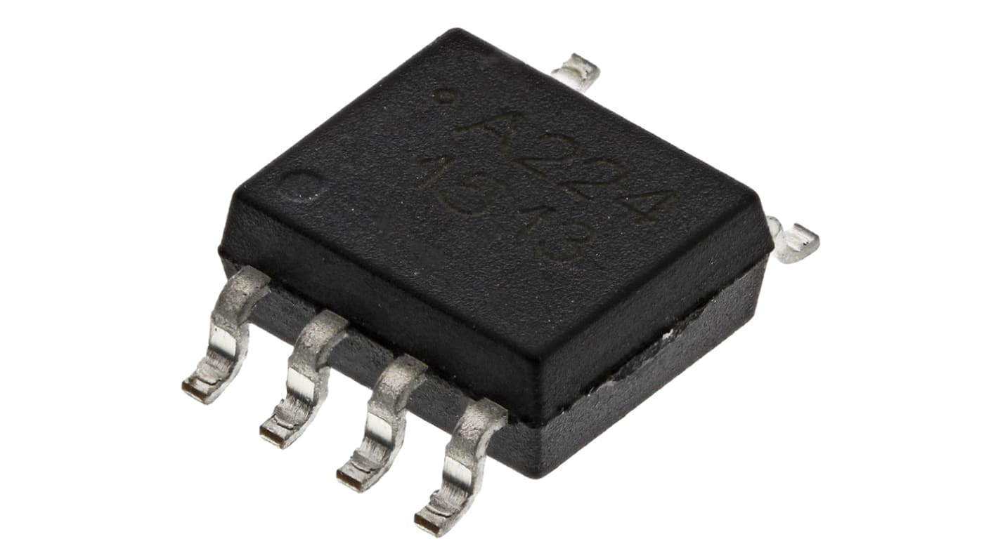 Optoacoplador Broadcom ACPL de 2 canales, Vf= 1.4V, Viso= 3 kVrms, IN. AC, OUT. Transistor, mont. superficial,