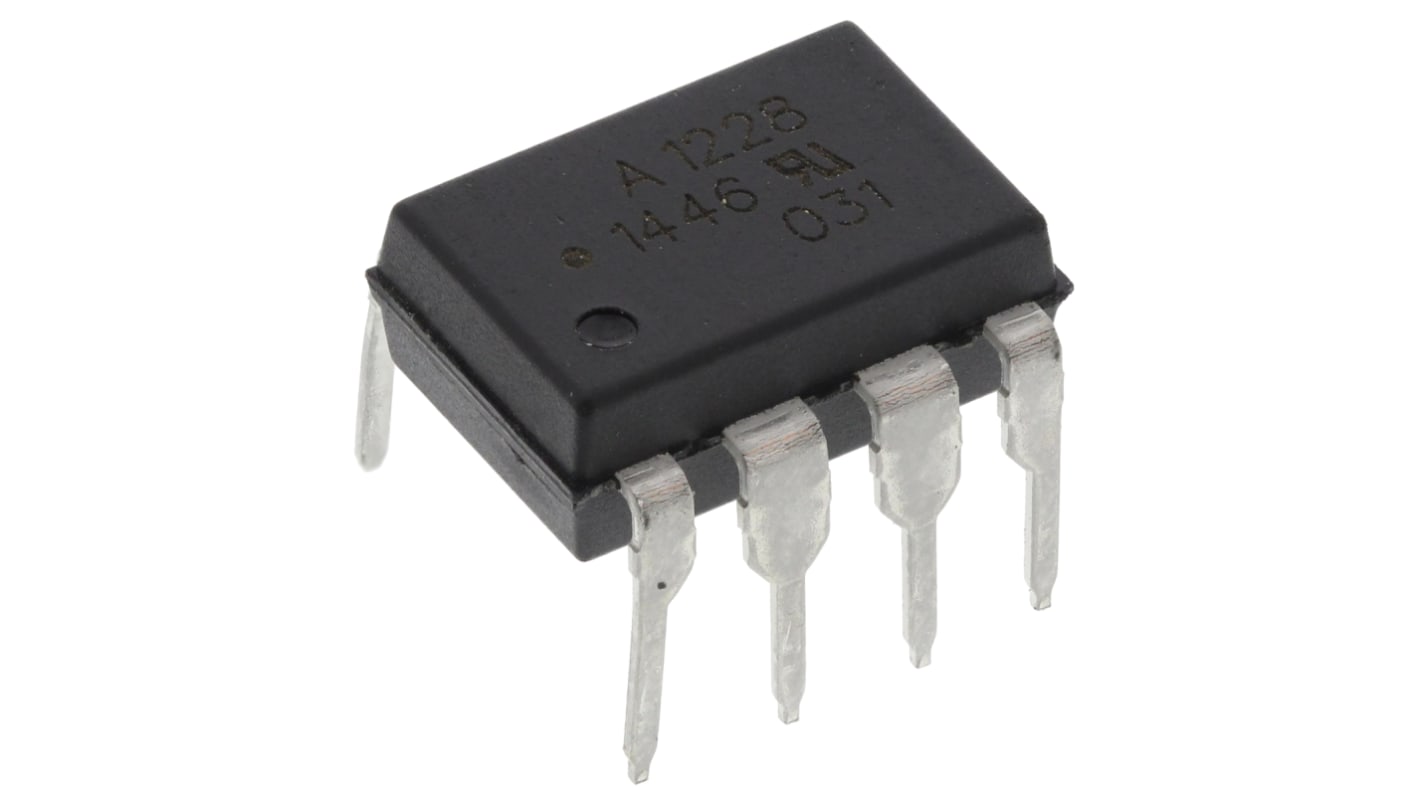 Broadcom Halvlederrelæ, 1-polet ST, Printmontering-montering, Maks. 60 V, 0.2 A MOSFET