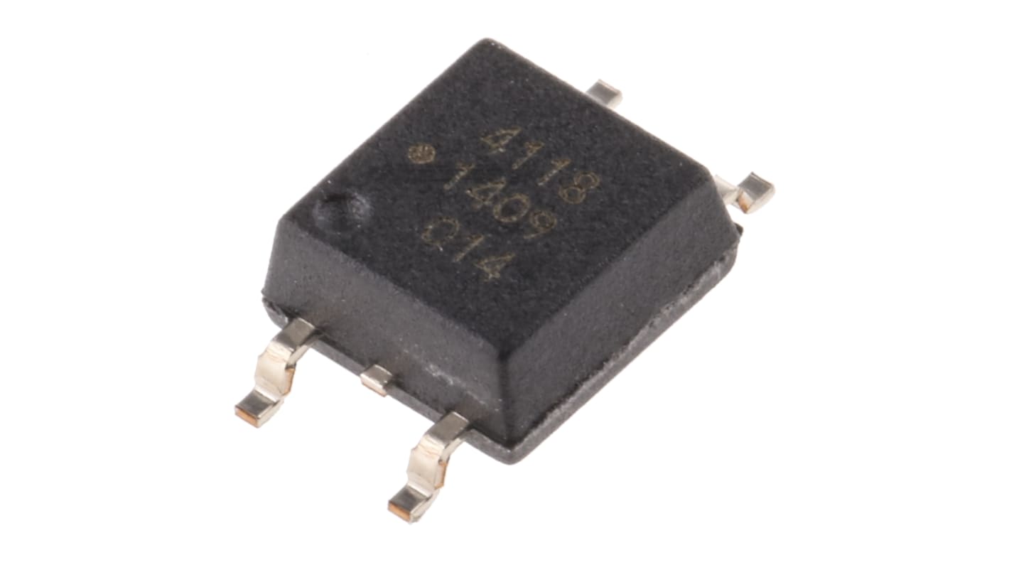 Broadcom Solid State Relay, 0.1 A Load, PCB Mount, 400 V Load, 1.6 V Control