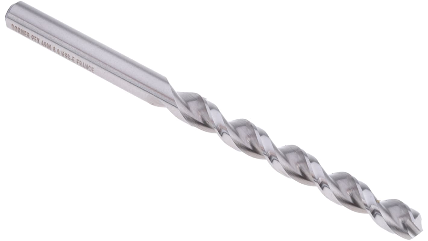 Dormer A900 Series HSCo Twist Drill Bit, 6mm Diameter, 93 mm Overall