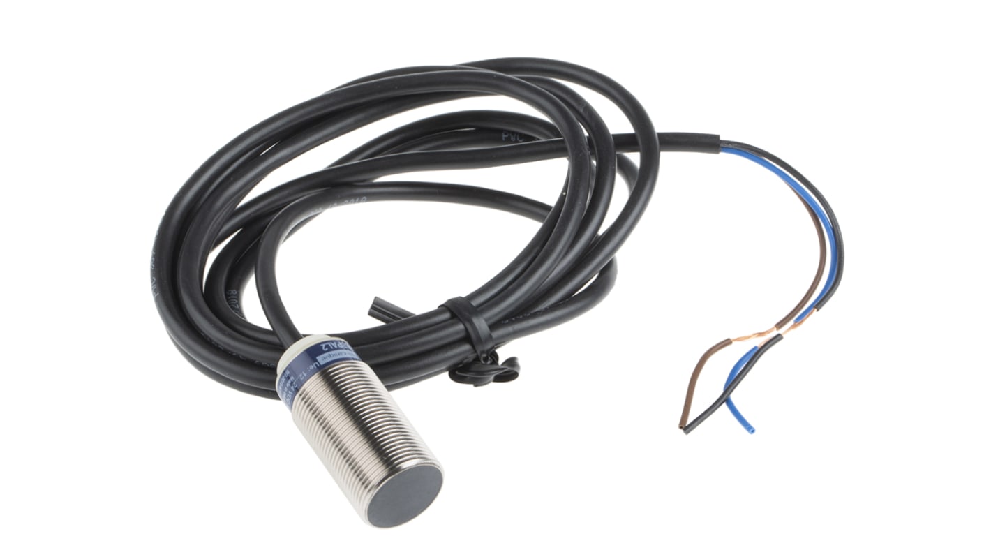 Telemecanique Sensors Inductive Barrel-Style Proximity Sensor, M18 x 1, 8 mm Detection, PNP Output, 10 → 36 V