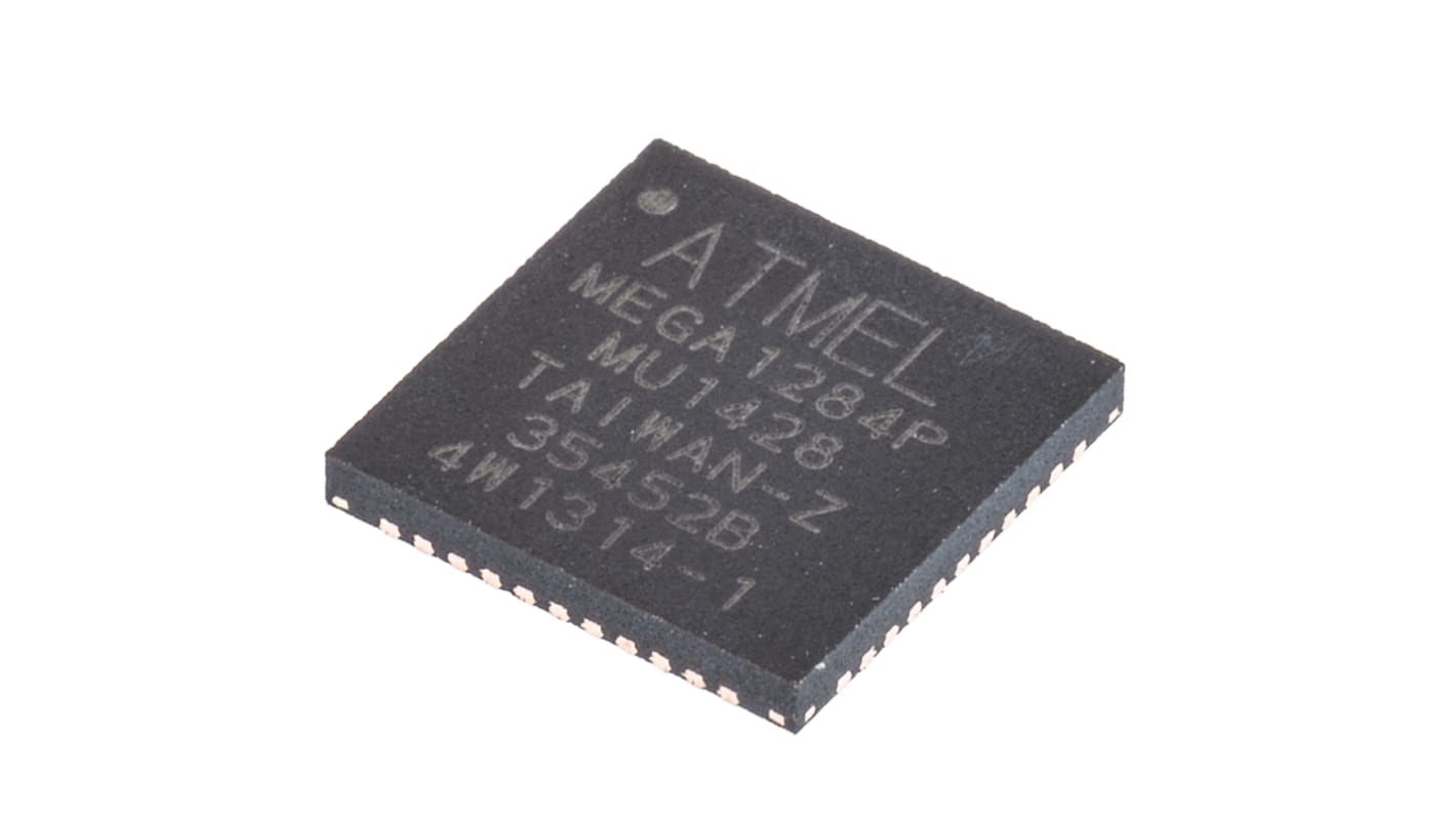 Microchip ATMEGA1284P-MU, 8bit AVR Microcontroller, ATmega, 20MHz, 128 kB, 4 kB Flash, 44-Pin VQFN