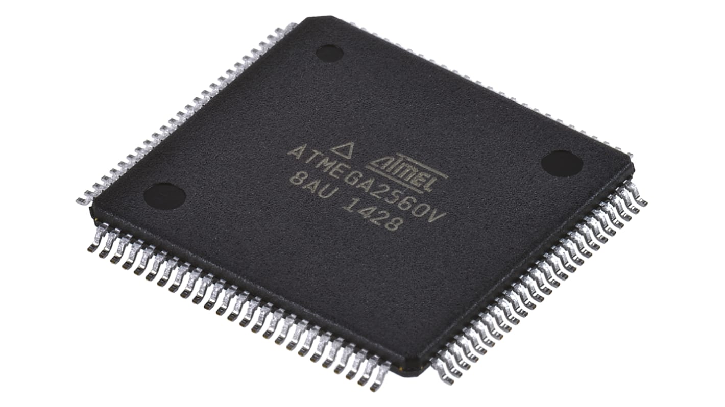 Microchip マイコン, 100-Pin TQFP ATMEGA2560V-8AU