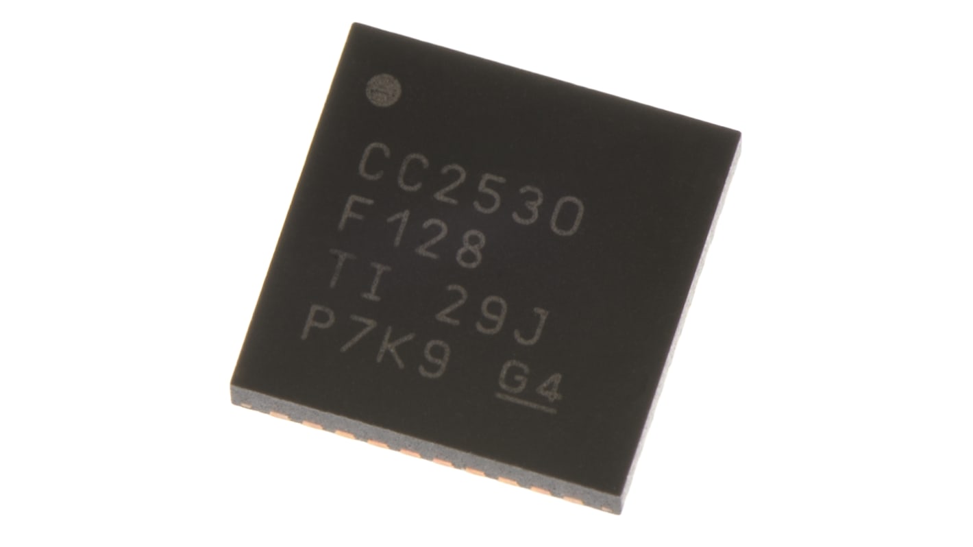 Sistema en chip SoC Texas Instruments CC2530F128RHAT, Microcontrolador para IEEE 802.15.4, Zigbee, CMOS VQFN 40 pines