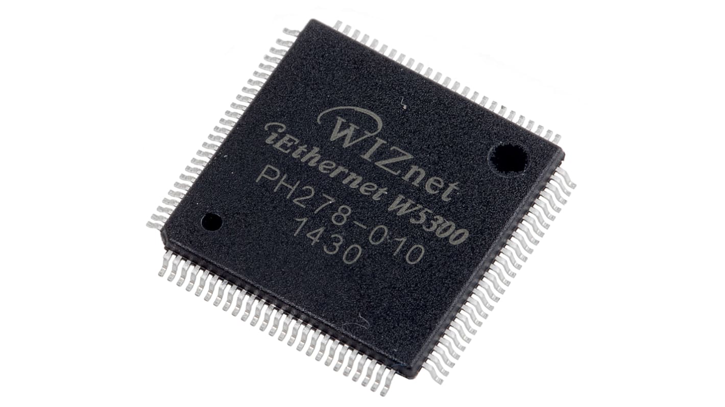 WIZnet Inc 100BaseTX, 10BaseT Ethernet-Controller MDI/MDIX, MII Voll-Duplex, Halb-Duplex 10 Mbps, 100Mbit/s 3,3 V, LQFP