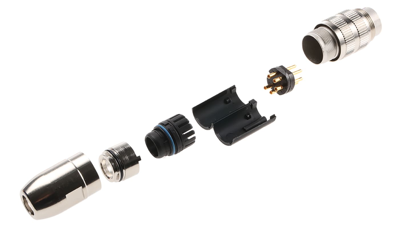 Lumberg 5 Pole Din Plug, DIN EN 60529, 5A, 250 V ac IP68, Male, Cable Mount